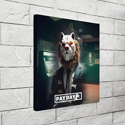 Холст квадратный Payday 3 lion, цвет: 3D-принт — фото 2