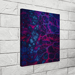 Холст квадратный Неоновая лава, цвет: 3D-принт — фото 2
