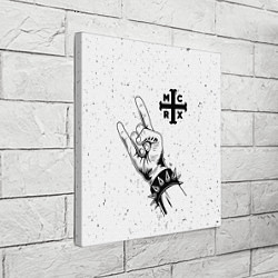Холст квадратный My Chemical Romance и рок символ, цвет: 3D-принт — фото 2