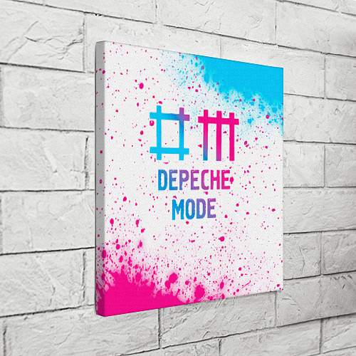 Картина квадратная Depeche Mode neon gradient style / 3D-принт – фото 3