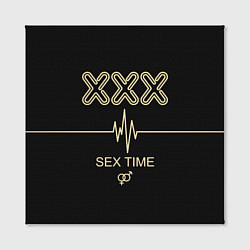 Холст квадратный Sex Time, цвет: 3D-принт — фото 2