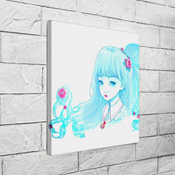 Холст квадратный Kawaii girl, цвет: 3D-принт — фото 2
