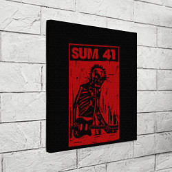 Холст квадратный Sum41 - Skeleton, цвет: 3D-принт — фото 2
