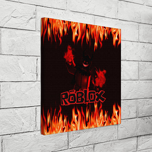 Картина квадратная Fire Roblox / 3D-принт – фото 3