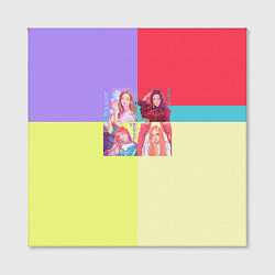Холст квадратный Блек Пинк - разноцветный, цвет: 3D-принт — фото 2