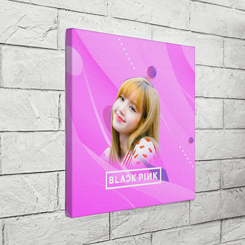 Картина квадратная Blackpink Lisa pink / 3D-принт – фото 3