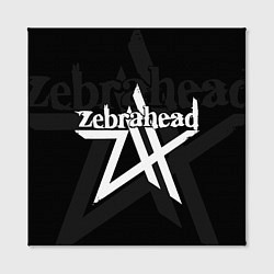 Холст квадратный Zebrahead - logo, цвет: 3D-принт — фото 2