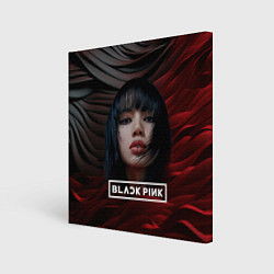 Холст квадратный Blackpink red and black, цвет: 3D-принт