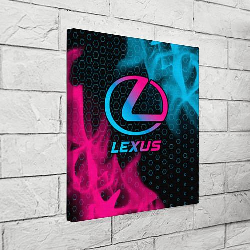 Картина квадратная Lexus - neon gradient / 3D-принт – фото 3