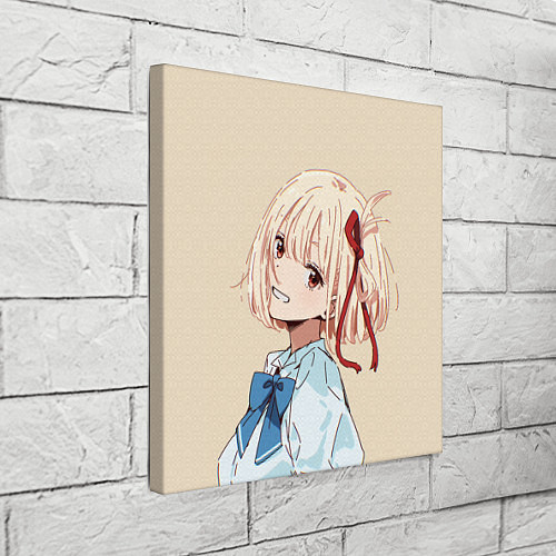 Картина квадратная Chisato Nishikigi - Lycoris Recoil / 3D-принт – фото 3