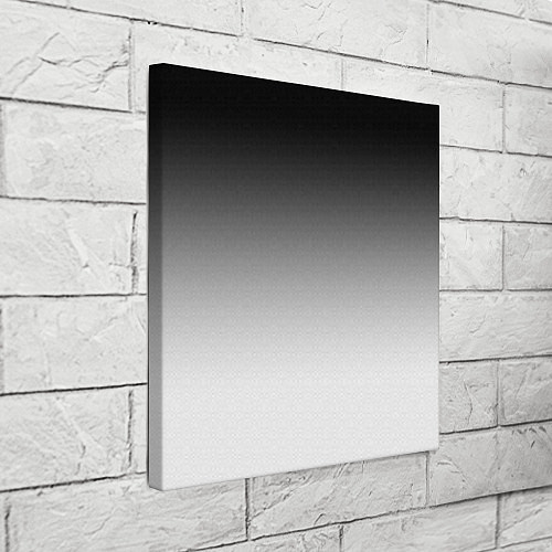 Картина квадратная Black and white gradient / 3D-принт – фото 3