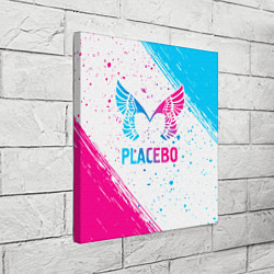 Холст квадратный Placebo neon gradient style, цвет: 3D-принт — фото 2