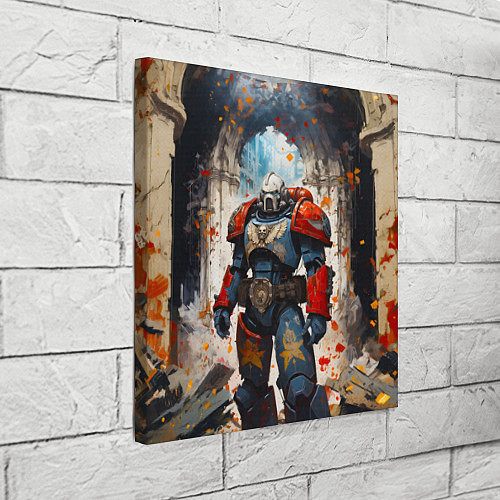 Картина квадратная Космодесант - Warhammer 40k / 3D-принт – фото 3