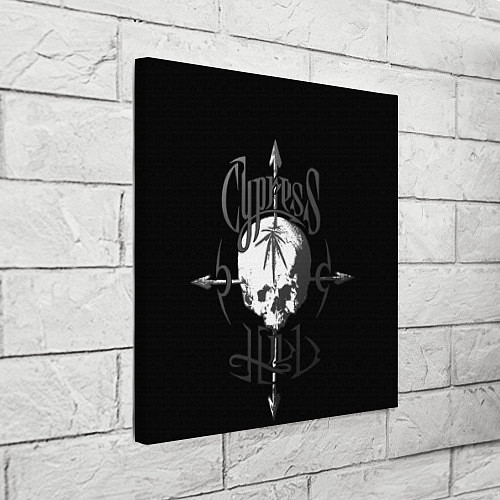 Картина квадратная Cypress hill - arrows skull / 3D-принт – фото 3