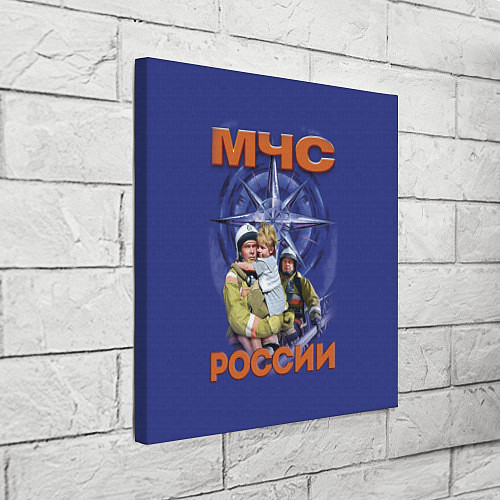 Картина квадратная МЧС России - спасатели / 3D-принт – фото 3