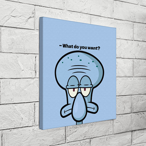 Картина квадратная Сквидвард / 3D-принт – фото 3