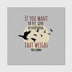 Холст квадратный Flying aesthetics, цвет: 3D-принт — фото 2