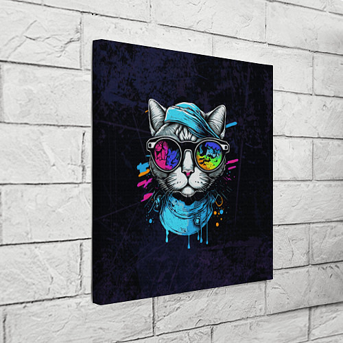 Картина квадратная Cat color / 3D-принт – фото 3