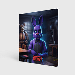 Холст квадратный Five Nights at Freddys Bonnie, цвет: 3D-принт