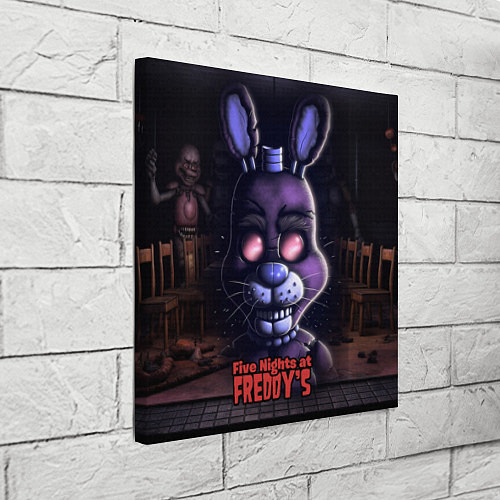 Картина квадратная Five Nights at Freddys Bonnie / 3D-принт – фото 3