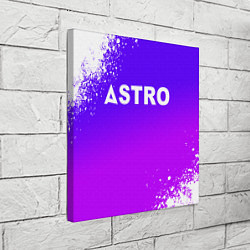 Холст квадратный Astro neon background, цвет: 3D-принт — фото 2