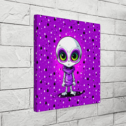 Холст квадратный Alien - purple color, цвет: 3D-принт — фото 2