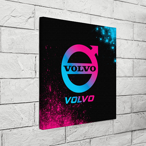 Картина квадратная Volvo - neon gradient / 3D-принт – фото 3