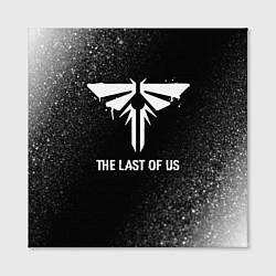 Холст квадратный The Last Of Us glitch на темном фоне, цвет: 3D-принт — фото 2