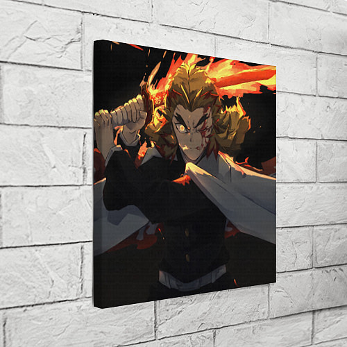 Картина квадратная Клинок рассекающий демонов Кёдзюро Рэнгоку / 3D-принт – фото 3