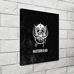 Холст квадратный Motorhead glitch на темном фоне, цвет: 3D-принт — фото 2