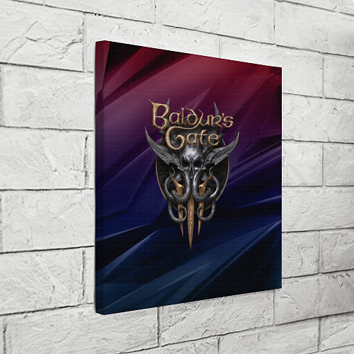 Картина квадратная Baldurs Gate 3 logo geometry / 3D-принт – фото 3