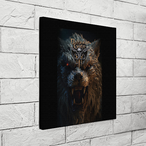 Картина квадратная Baldurs Gate 3 оборотень / 3D-принт – фото 3