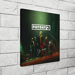 Холст квадратный Грабители Payday 3, цвет: 3D-принт — фото 2