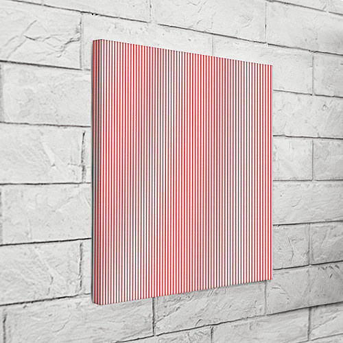 Картина квадратная Полосатый красный утонченный / 3D-принт – фото 3