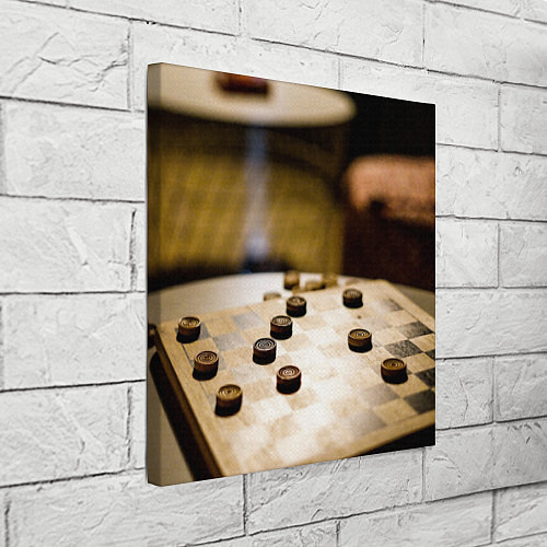 Картина квадратная Игра в шашки / 3D-принт – фото 3