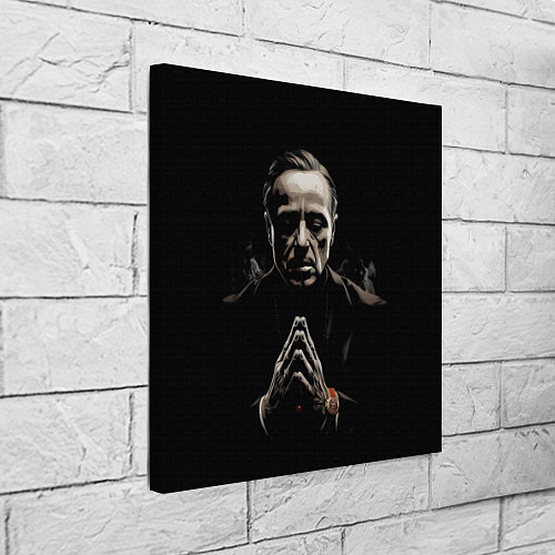 Картина квадратная Дон Вито Корлеоне крестный отец / 3D-принт – фото 3