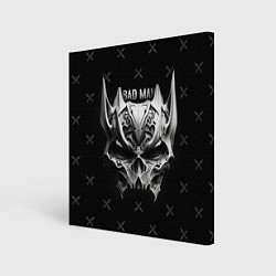 Холст квадратный Badman маска черепа, цвет: 3D-принт