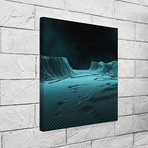 Картина квадратная Space landscape - vaporwave / 3D-принт – фото 3