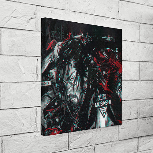 Картина квадратная Vagabond Мусаси Миямото / 3D-принт – фото 3