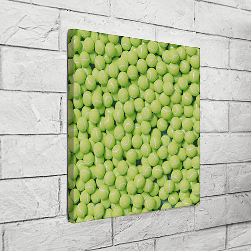 Картина квадратная Узор из теннисных мячей / 3D-принт – фото 3