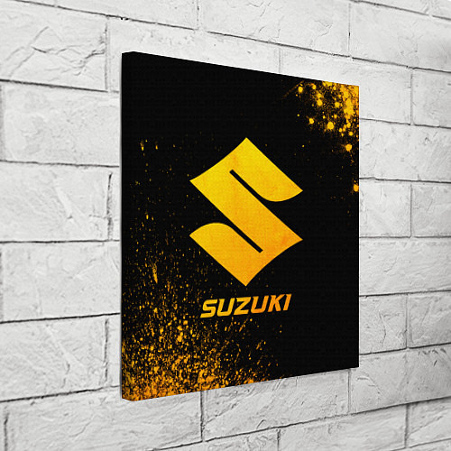 Картина квадратная Suzuki - gold gradient / 3D-принт – фото 3