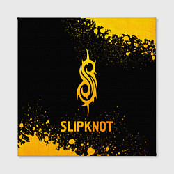 Холст квадратный Slipknot - gold gradient, цвет: 3D-принт — фото 2