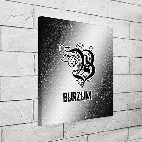 Картина квадратная Burzum glitch на светлом фоне / 3D-принт – фото 3