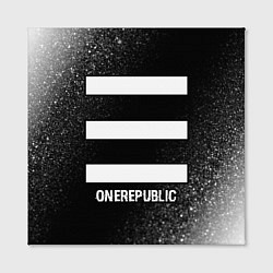 Холст квадратный OneRepublic glitch на темном фоне, цвет: 3D-принт — фото 2