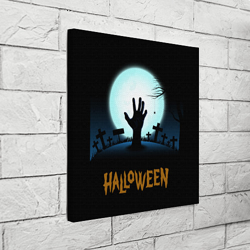 Картина квадратная Кладбище на хэллоуин / 3D-принт – фото 3