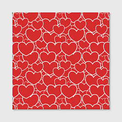 Холст квадратный Сердечки любви, цвет: 3D-принт — фото 2