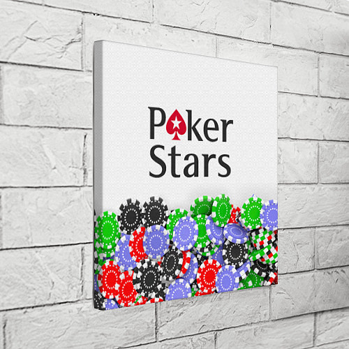 Картина квадратная Poker - игра для удачливых / 3D-принт – фото 3