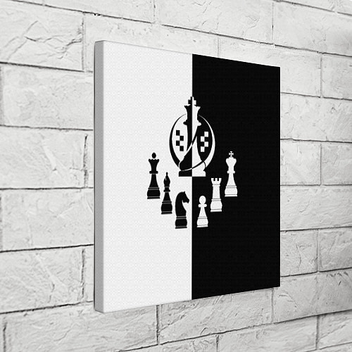 Картина квадратная Шахматист гроссмейстер / 3D-принт – фото 3