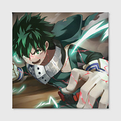 Холст квадратный Моя геройская академия Midoriya Izuku, цвет: 3D-принт — фото 2