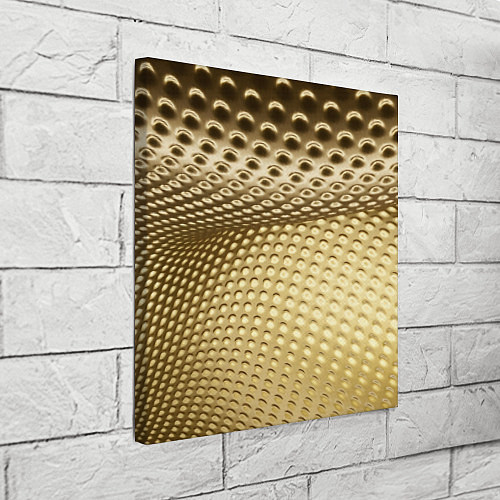 Картина квадратная Золотая сетка абстракция / 3D-принт – фото 3